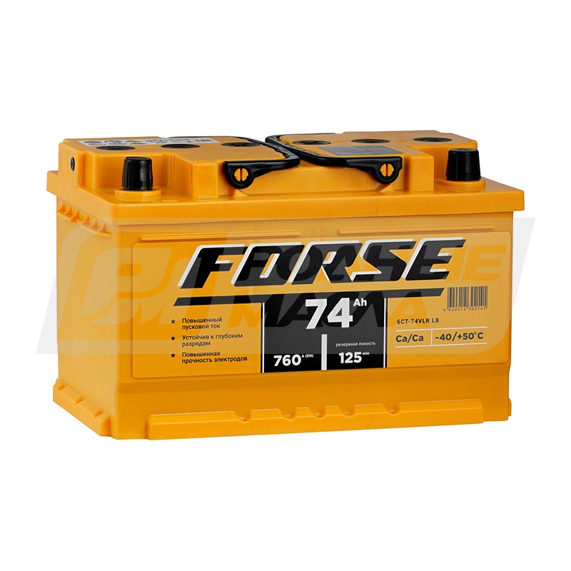 FORSE 74 (LB3.0, низк) 74 Ач, о/п PLNT0124191